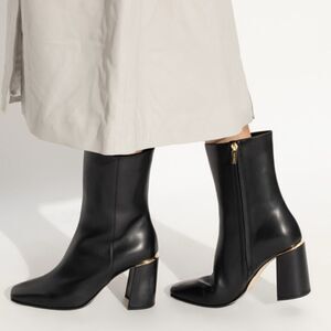 Jimmy Choo Loren 85MM Leather Ankle Boots size 40